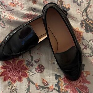 J. Crew Black Leather Loafers